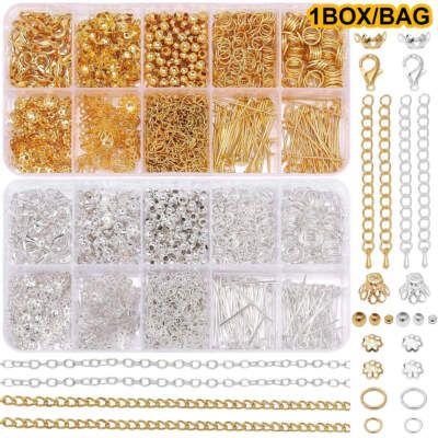 1 Set/Tasche Schmuckherstellung Starterset Ohrringe Halskette Fundstücke Zum Selbermachen Perlen Schmuck