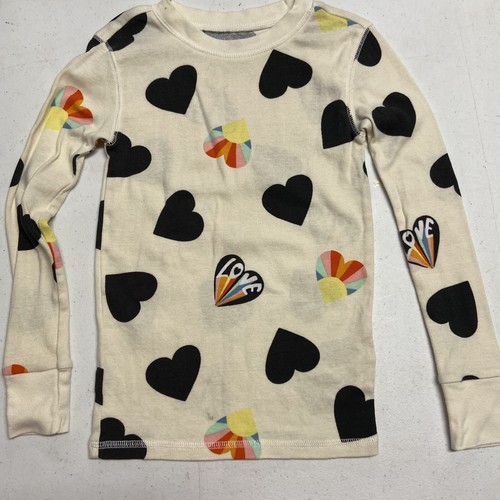 Old Navy X The Beatles LOVE Sz 6 Neutral Graphic Snug-Fit Pajama Set for Kids - Picture 10 of 10