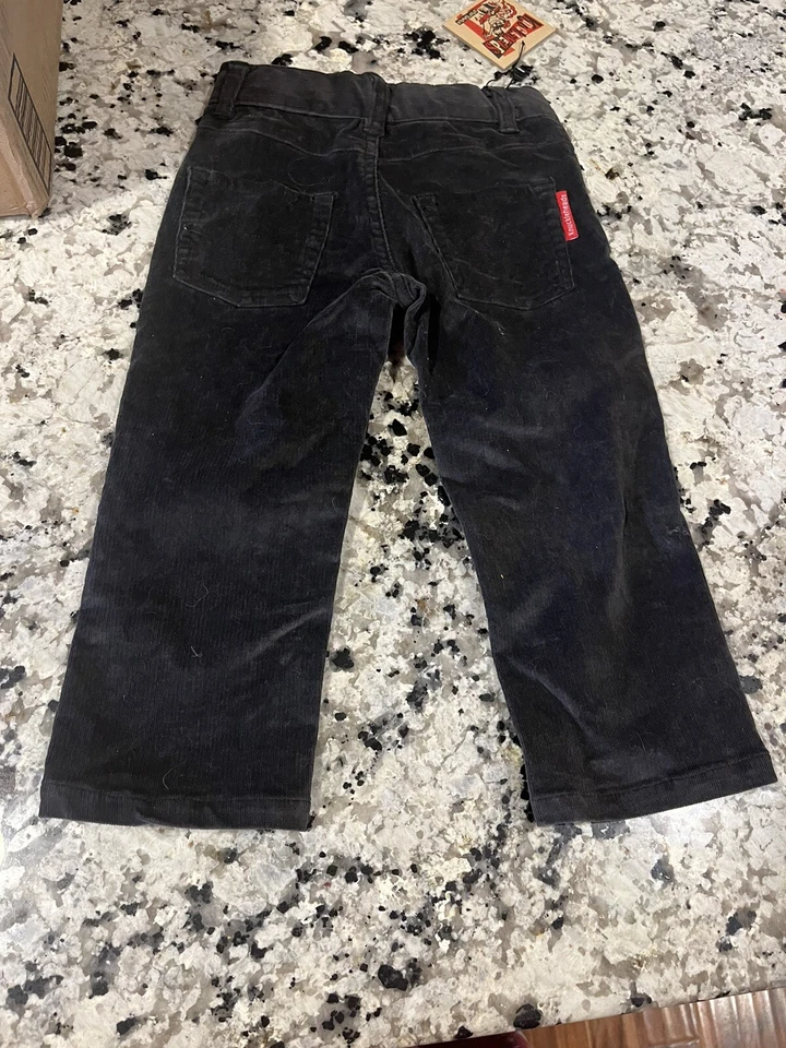 Pantalones de Pana Knuckleheads Niños Negros 2T Boutique Street Wear Nuevos con Etiquetas Anuncio Cintura Foto 2 de 4