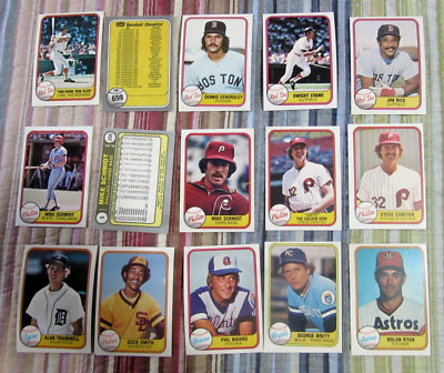 1981 Fleer Baseball  HOF STARS Variants RC Pick FLAT RATE SHIP  % DISCOUNT  A
