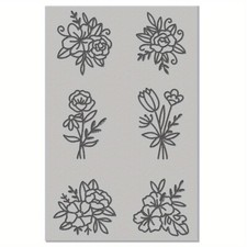 1pc Laserable Rubber for Stamp Engraving Machines Crafts Flower 100x65x3mm craft