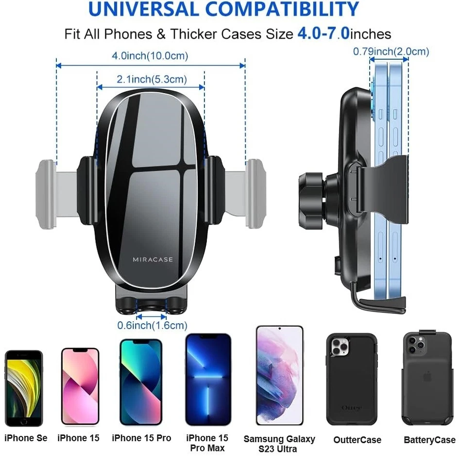 360° Car Phone Holder Windscreen Dashboard Suction Mount Stand For Universal - image 2 of 4