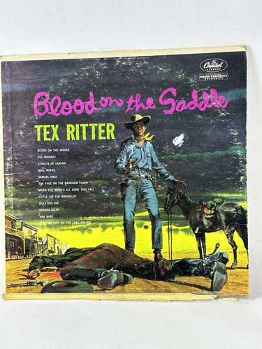 Tex Ritter Blood on The Saddle Vinyl Record LP Good Album | eBay