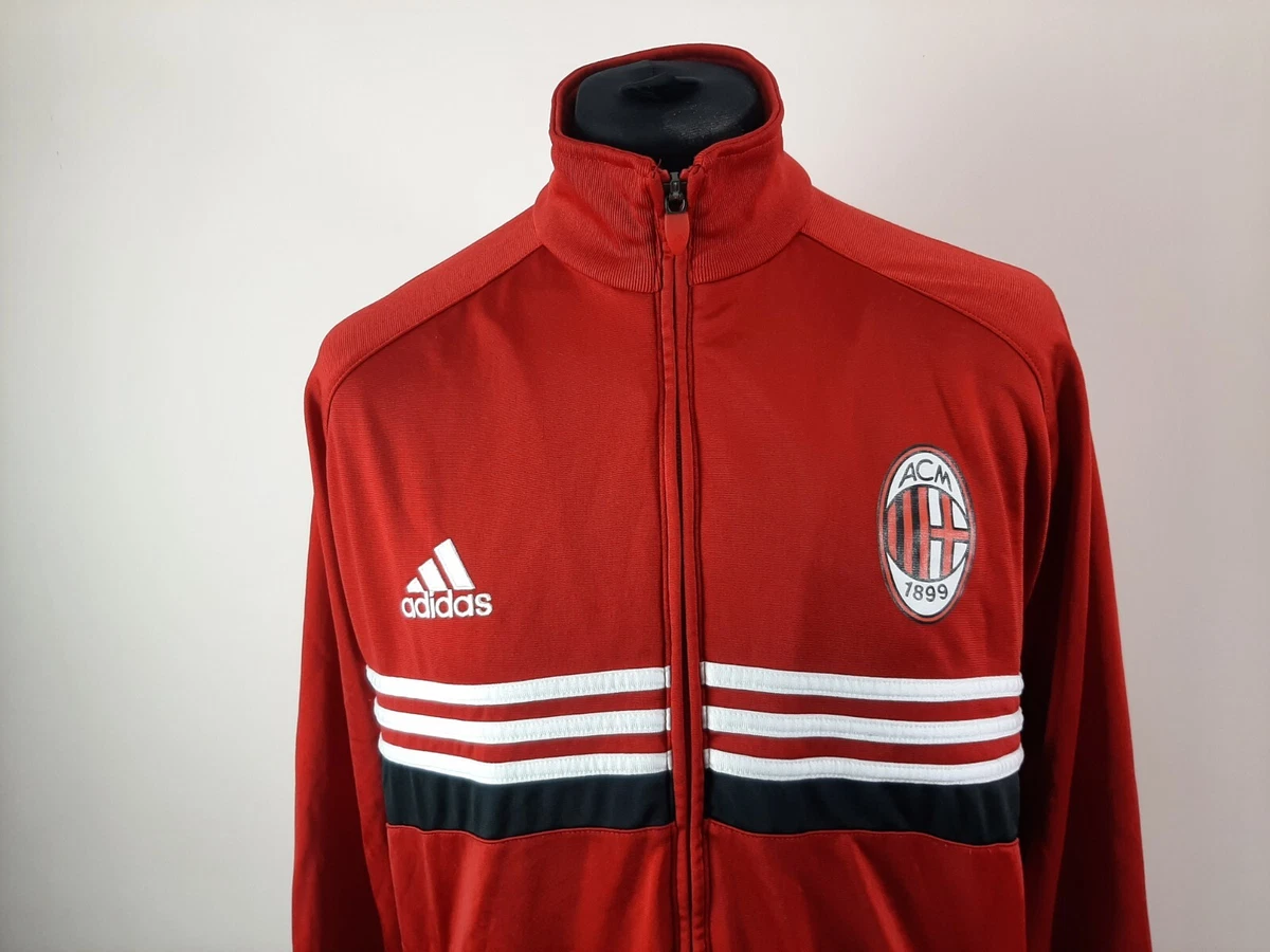 RARE AC Milan 2004 2005 ADIDAS Track Jacket Men s Size L OPEL Red