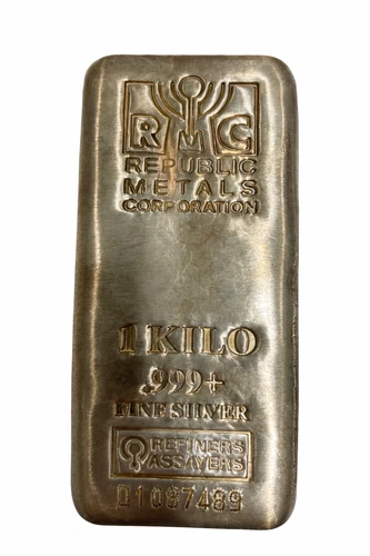1 Kilo .999 Silver Bar RMC Mint Silver Bullion - 32.15 Troy Oz Serialized