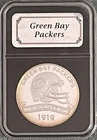 GREEN BAY PACKERS NFL 1919 INAUGURAL SEASON 1oz .999 SILVER COIN DANBURY MINT