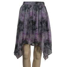 WHIMSIGOTH Fairy SHEER Asymmetrical Floral Witchy Romantic Coquette Y2K Skirt S