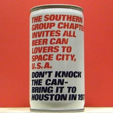 Budweiser Beer C/S Can1977 Southern Group Chapter Houston Texas A328 1+ A/F