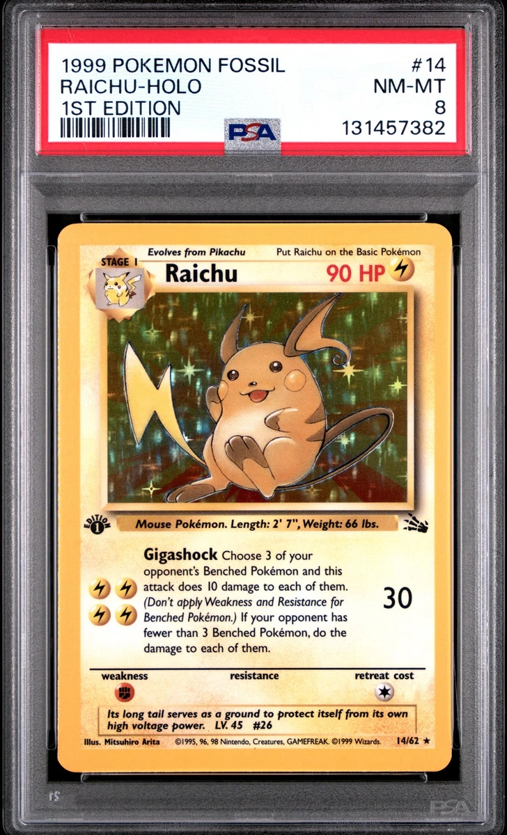 Raichu Pokémon TCG 1st Edition Individual Trading Card Games for