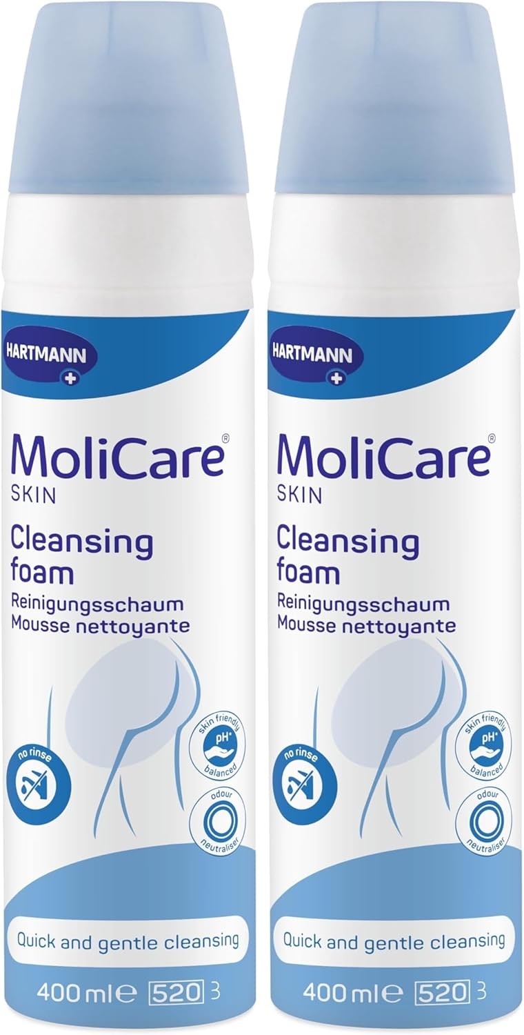MoliCare Skin Cleansing Foam, Quick and Gentle Cleansing for Genital and Perinea