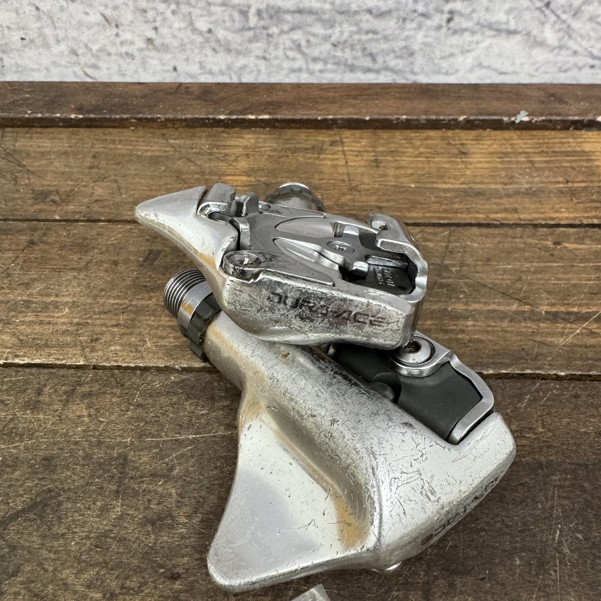 Vintage Shimano Dura-Ace Clipless Road Bike Pedals Silver Pair 9