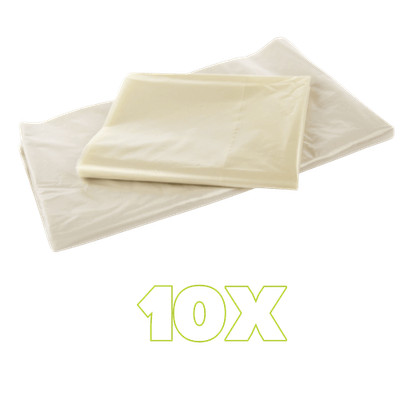 10x XXL Müllsäcke 500L Transparent Styroporsack 200cm Bau Folie Seitenfalte