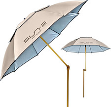 Ombrellone Da Spiaggia Giardino Antivento Inclinabile - Ombrello Parasole Da Bal