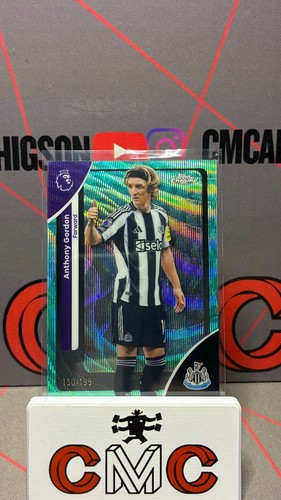 2025-26 Topps Chrome Premier League Anthony Gordon Aqua Wave/199 Newcastle