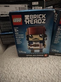LEGO Brick Headz: 41593 Jack Sparrow & 41594 Captain Armando Salazar Set Sealed