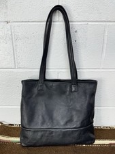 Freshly Picked Carry All Tote Black Pebbled Leather / Women's Large
