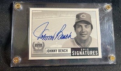 1999 Upper Deck Century Legends - Epic Signatures Johnny Bench #JB