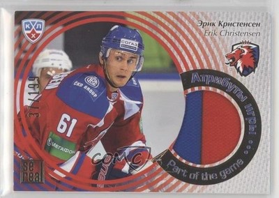2012-13 KHL Gold Collection Part of the Game Jerseys 37/199 Erik Christensen d9r