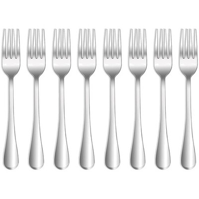Gabeln Edelstahl Besteck Set 8 Stück Tischgabeln Abendessen Haus Küche