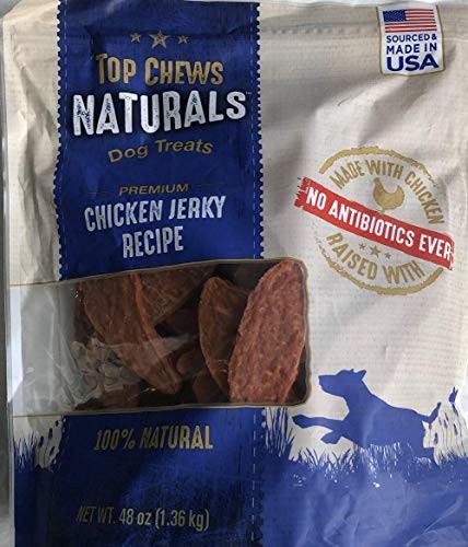 Top Chews 100% Natural Dog Treats Chicken Jerky Recipe, 48 Ounce - Picture 3 of 5