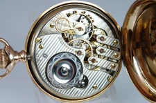 Illinois 16 size, 17 Ruby Jewels, Model 5, Grade 186, adjusted T4PI.