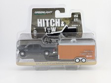 Greenlight Hitch & Tow "2014 RAM 1500 and Enclosed Car Hauler" 1:64 scale. 8+