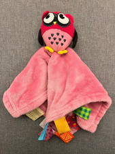 My Little Bear FULLTRADE Schmusetuch Kuscheltuch Schnuffeltuch Eule pink bunt