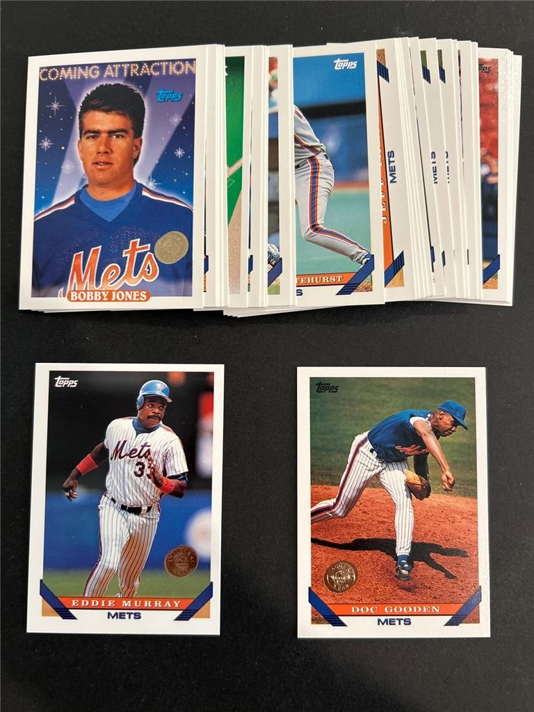 1993 Topps Rockies Inaugural Stamp New York Mets Team Set 30 Cards