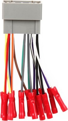 Car Radio Wiring Harness Kit with Crimp Connectors for 2002-07 Chrysler, Dodge,
