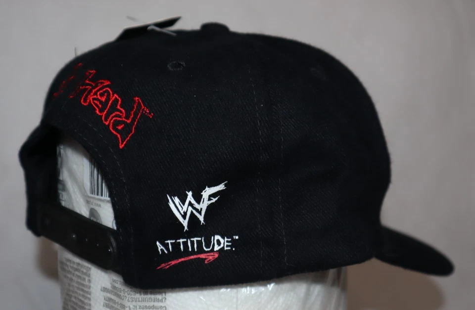 THE ROCK VTG HAT NEW W/ TAG WWF ATTITUDE SNAPBACK ROCK HARD BULL 1998 NWT RARE - Image 3 of 4