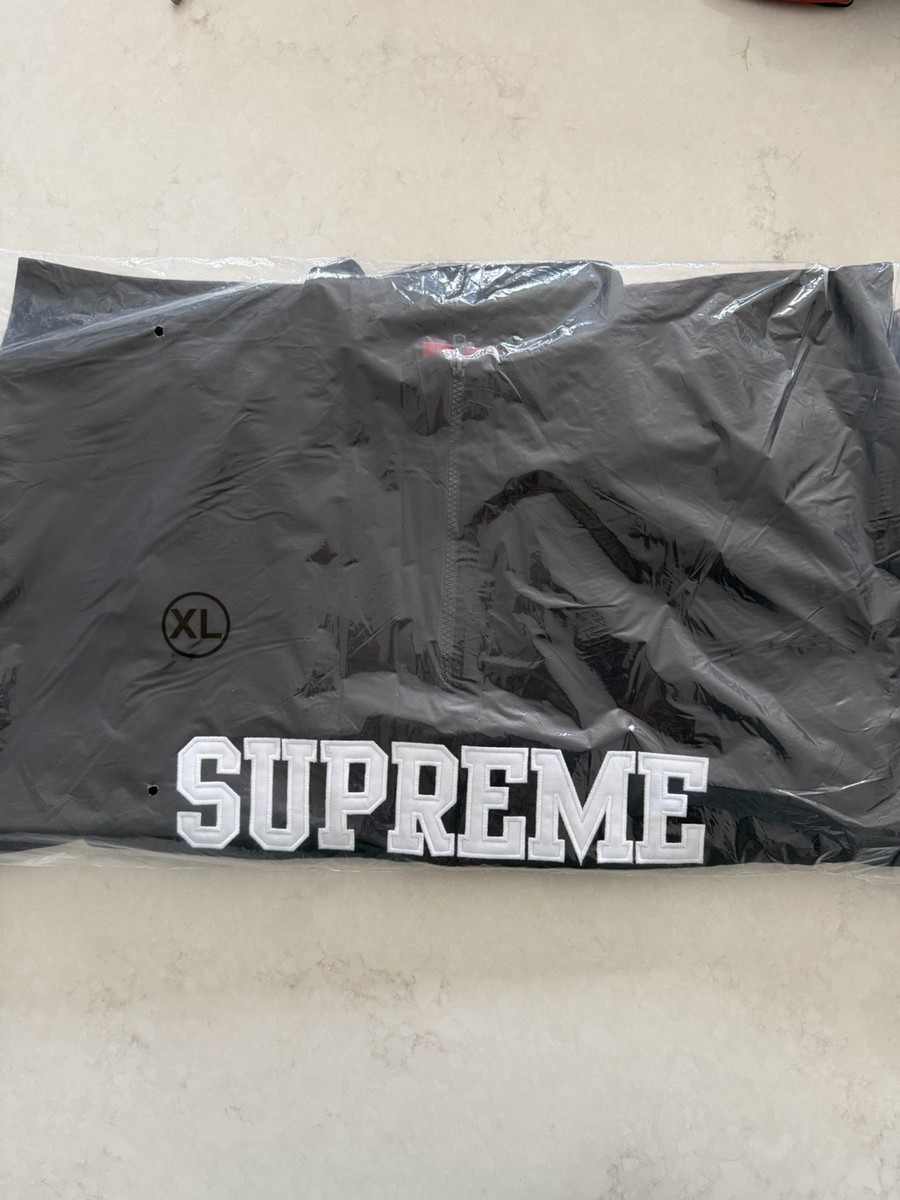 Size XL SS26 Supreme Shop Flag Half Zip Pullover New York Black