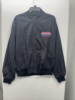 Vintage Original Mike Tyson Frank Bruno 1996 Boxing Fight Black Zip Jacket L