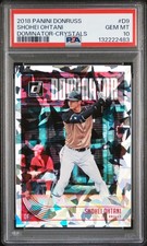 2018 PANINI DONRUSS DOMINATOR CRYSTALS #D9 SHOHEI OHTANI PSA 10