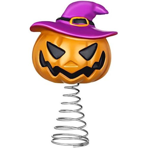 Halloween tree topper spooky pumpkin skull ghost miniature tree topper ...