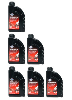 FUCHS SILKOLENE PRO 4 10W-40 6Liter Motoröl 4T API SM SN JASO MA2 Motorrad