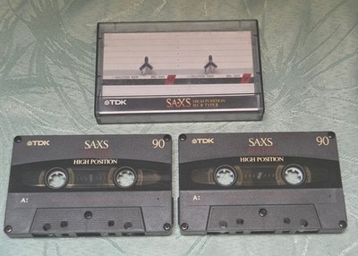 2x TDK SA-XS 90 HIGH POSITION  IEC II TYPE II Audiokassetten / MC