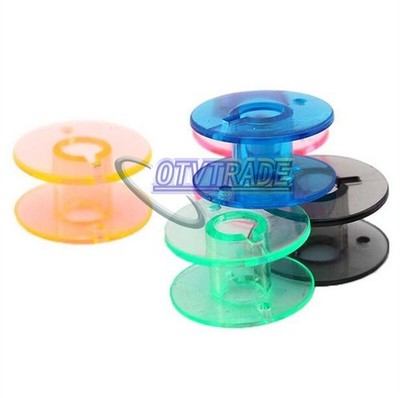 25PCS  Colorful Embroidery Plastic Spool Bobbins Storage Holder NEW *hh