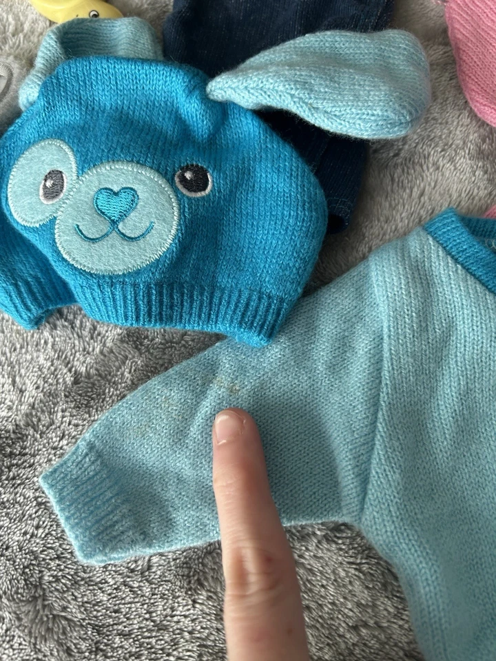 BITTY BABY 100% LOT American Girl Doll Baby Doll Clothing Lot bundle +BRUSH - Image 3 of 4