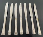 International Sterling Silver Set of (7) Dinner Knives 9.35” Flatware
