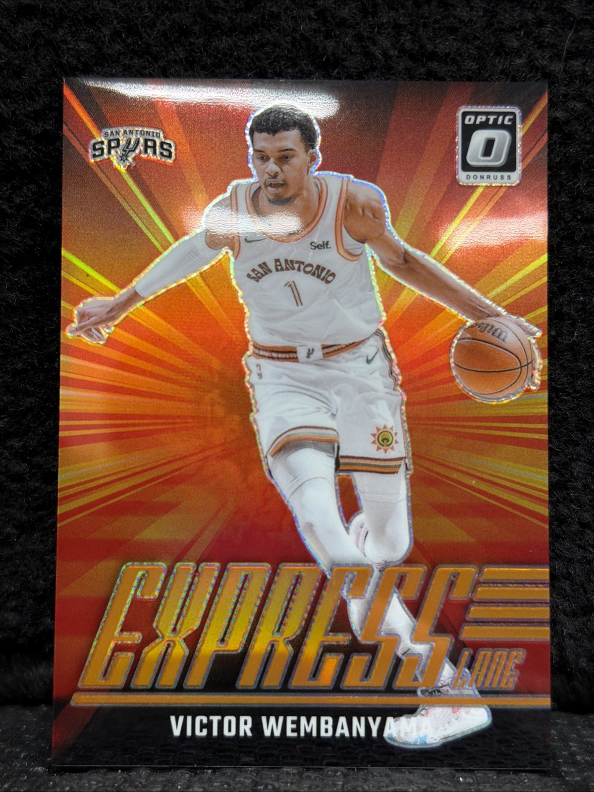 2024-25 Donruss Optic Victor Wembanyama Express Lane Orange /39 SSP Spurs #19