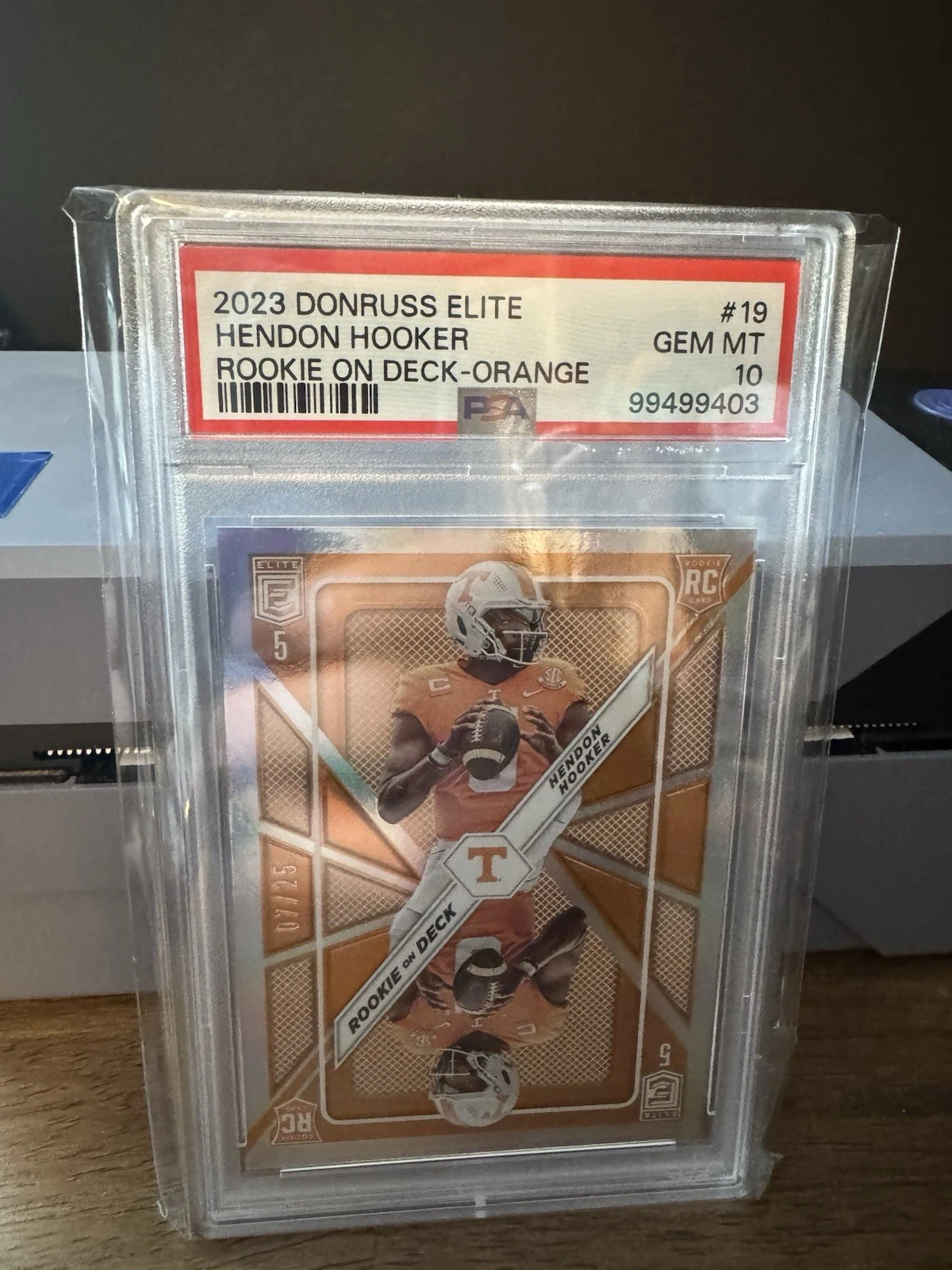 Hendon Hooker Panini Donruss Elite Rookie on Deck #19 Orange