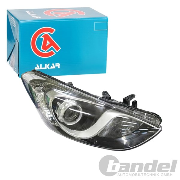 Alkar H7/H7 Scheinwerfer +LWR-MOTOR Chrom Rechts Passend FüR Hyundai I30 | 27565-image