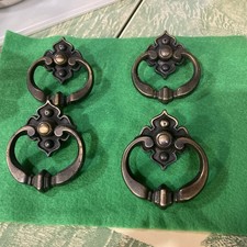 4-1960s KBCN3646 Vintage Moroccan,Moorish Design Drawer Pull/Knob brass Handles
