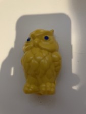 vintage plastic owl miniature-hollow