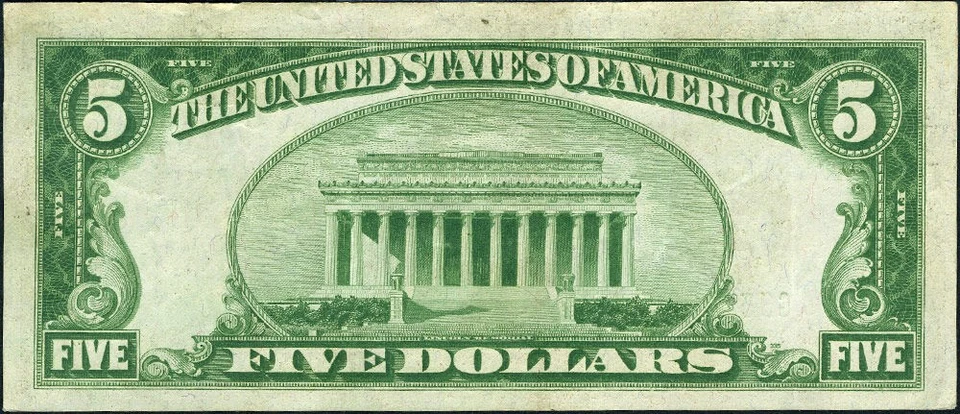 FR. 1951 G $5 1928-A Federal Reserve Note Chicago G-A Block VF+ - Image 3 of 3