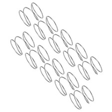 10Pcs Compression Spring, 12mm OD 0.6mm Wire 10mm Length, Silver Tone