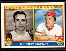 1983 Topps #61 Johnny Bench Cincinnati Reds Baseball Card 2002F