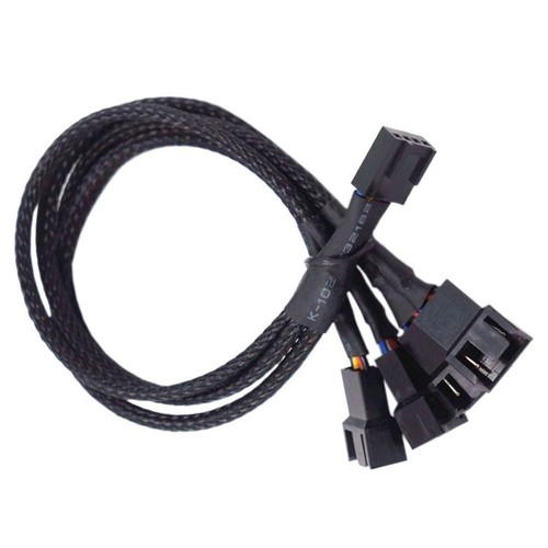 PC 4-Pin For PWM Fan Splitter Cable 26cm for 1 to 1/2/3/4 Fan Power ...