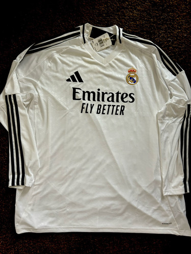 Adidas Real Madrid Herren Home Langarm Trikot Shirt Fußball Soccer 3XL XXXL - Bild 1 von 17