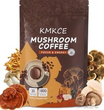 Mushroom Coffee, 6 Organic Mushrooms with Lion's Mane, Reishi, Cordyceps, Shi...